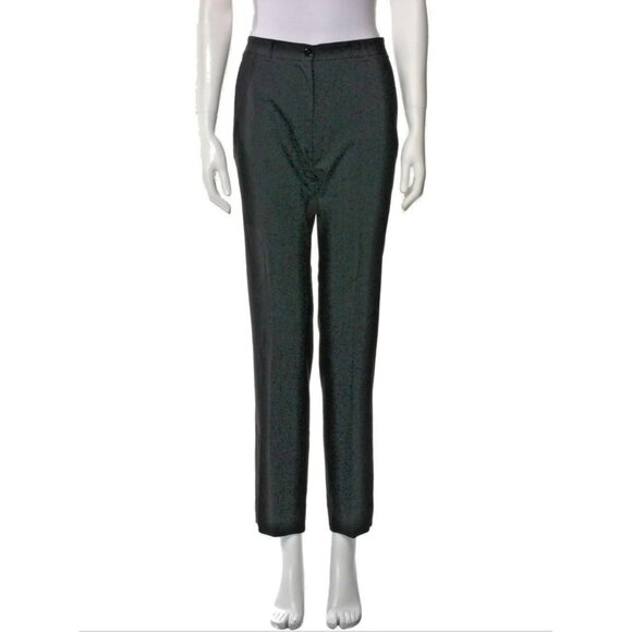 Dolce & Gabbana Pants M Black Straight Leg Mid-Rise - Picture 1 of 5
